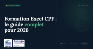 Formation Excel CPF 2026 DRF Formation