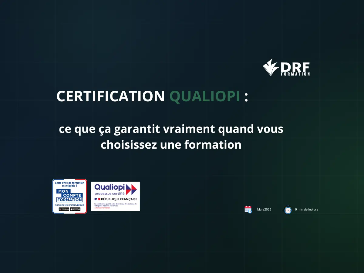 Certification Qualiopi pour la formation