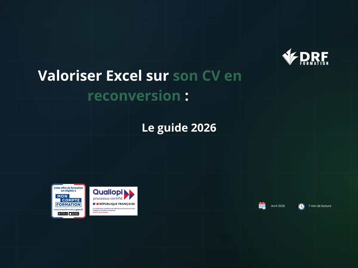Valoriser son CV avec excel guide 2026