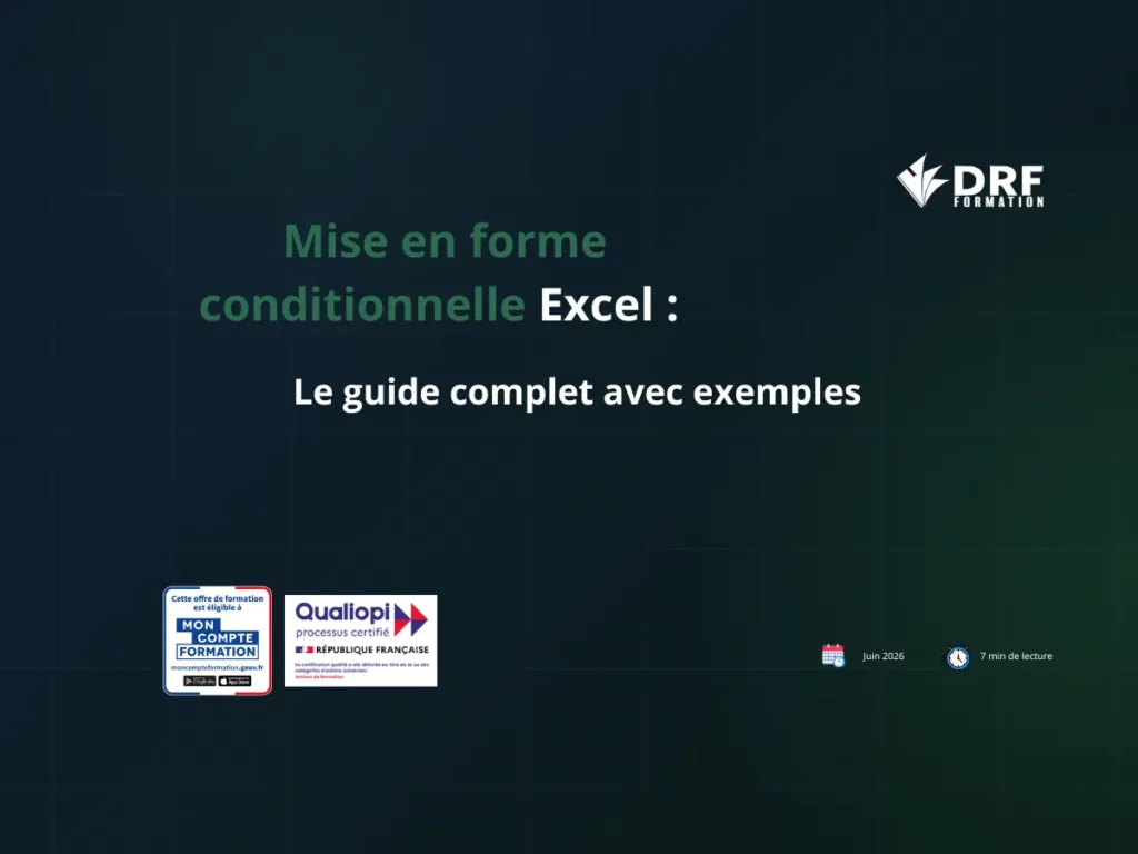 Mise en forme conditionnelle sur Excel avec des exemples