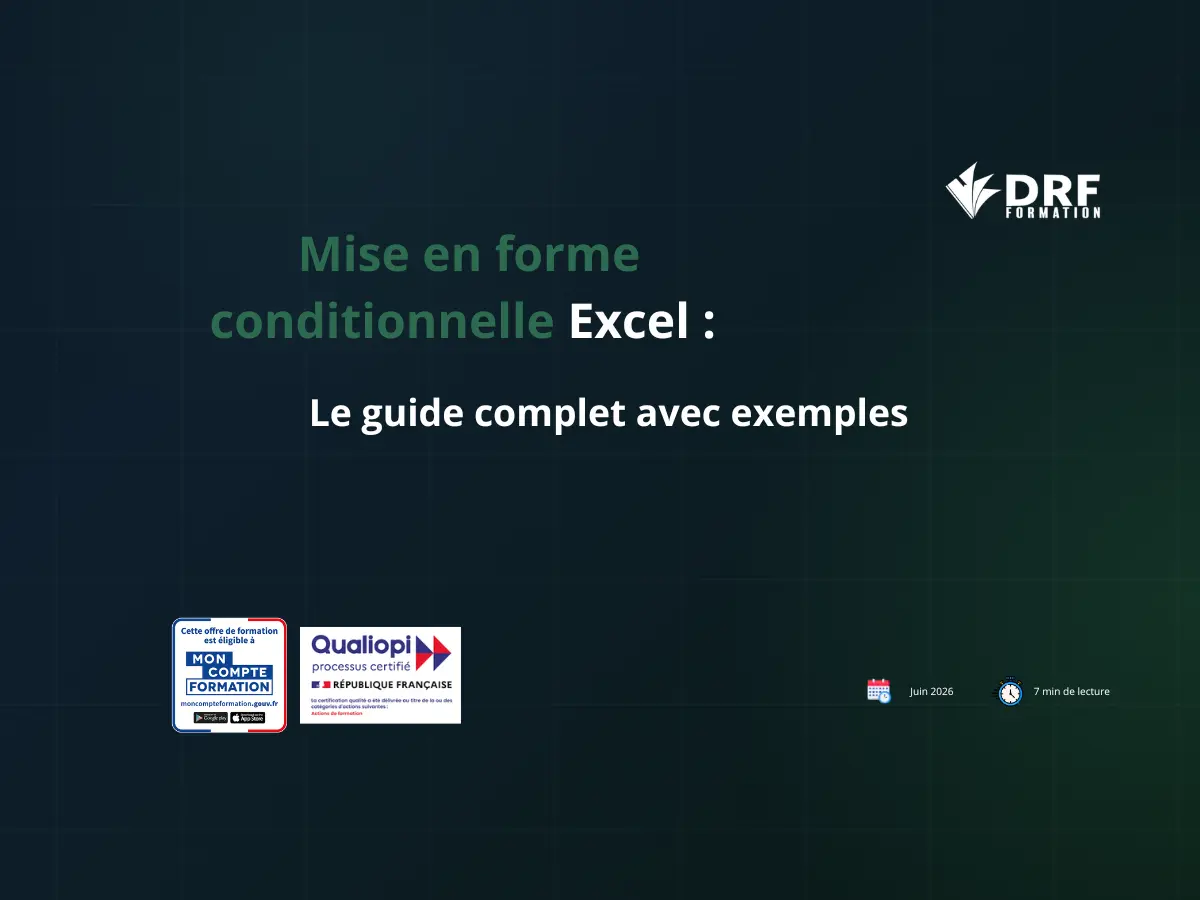 Mise en forme conditionnelle sur Excel avec des exemples